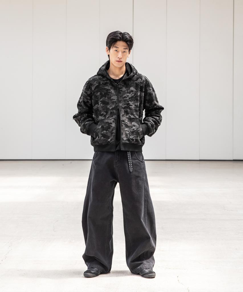BEGIN202 Rubo Twist Pants [Shade Black]