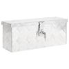 VidaXL Storage Box Silver 50x15x20.5 Cm Aluminium 152246