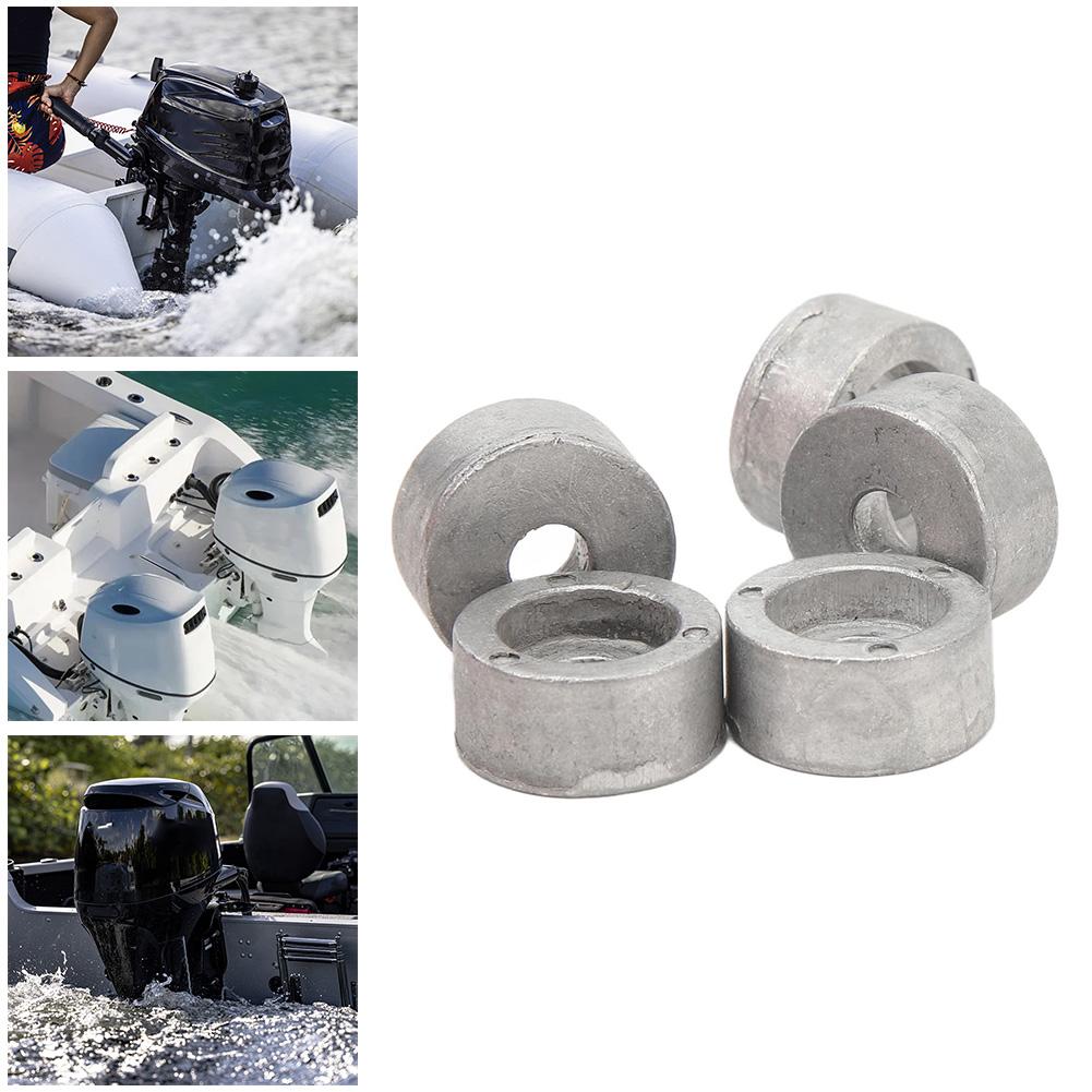 Five Pack Round Zinc Anodes for Suzuki Outboard 4T Motor 5532187J01 5532187J00 Marine Protective Replacement Parts