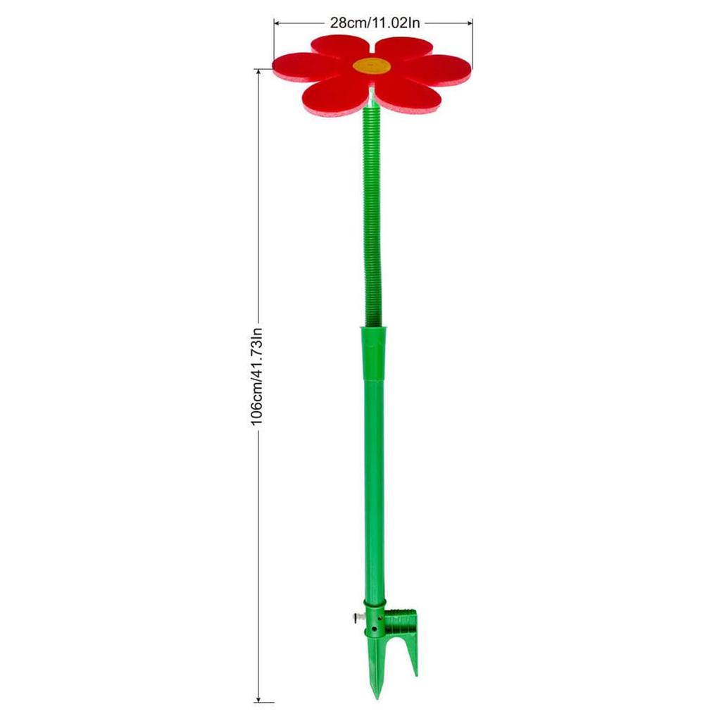 41.73'' Plastic Kids Crazy Daisy Water Sprinkler Dual-Pin Design Easy To Install for Backyard Lawn Garden Watering& Dogs Playing