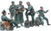 Master Box German Army Front Line Liaison Plastic Model with 2 Field Gendarmerie 3 Generals and a Puppy MB35211 1/35 Figures,