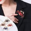 Crab Shape Brooch Suit Lapel Exquisite Alloy Pin Women Badge Jewelry Gift Coat