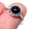 Natural Black Onex Gemstone Handmade 925 Sterling Silver Jewelry Ring S.8 K5O68
