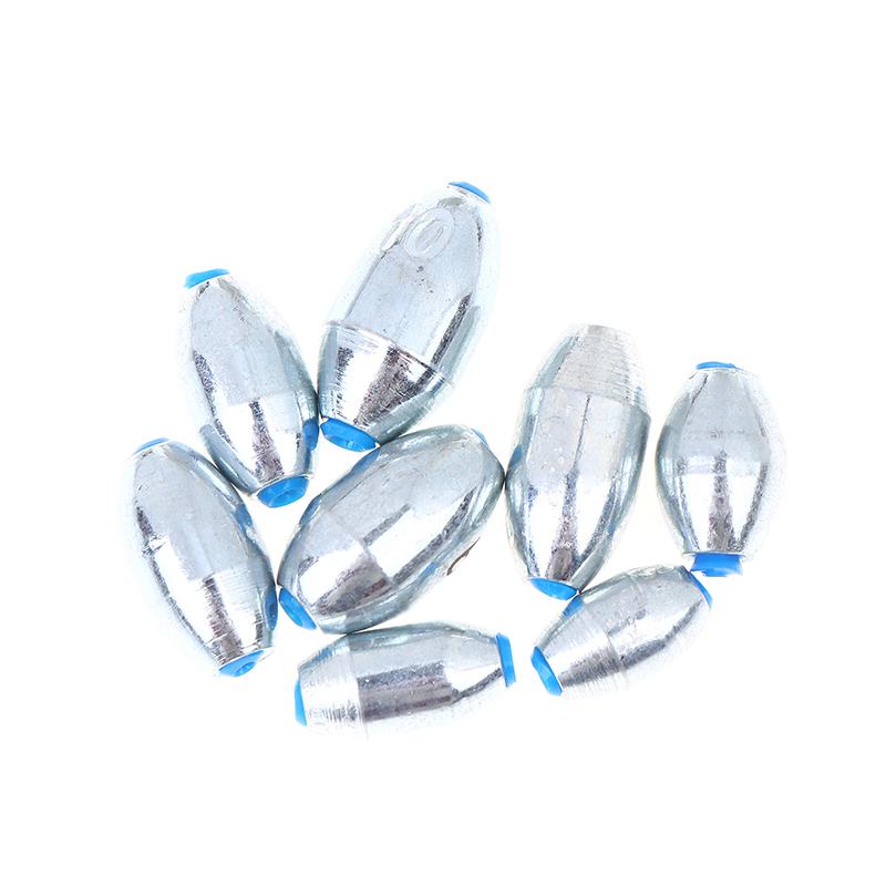 20Pcs Alloy Carbon Steel Hollow Olive Fishing Sinkers Assorted Weights 3g-10g Pack of 8 Fishing Accessories