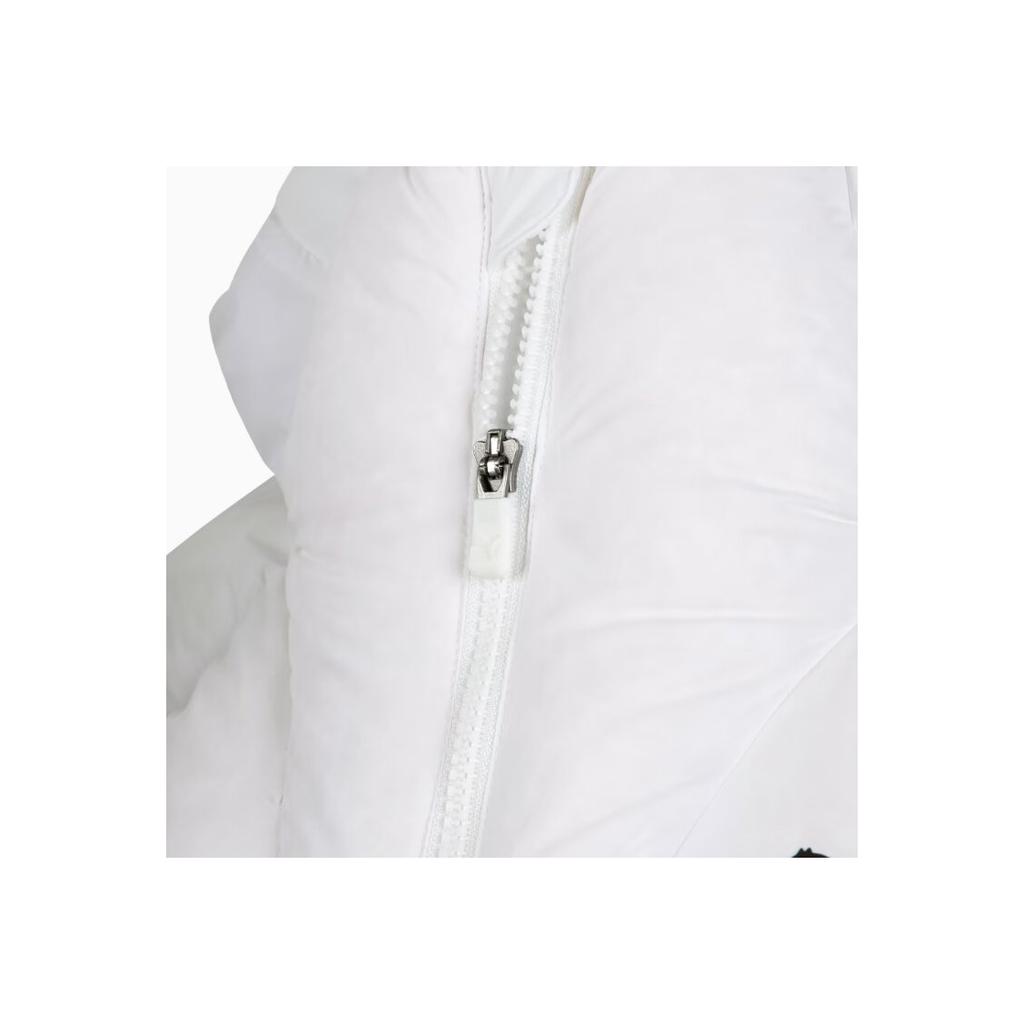 Puma Solid Color Logo Print Casual Sports Hooded Down Jacket Men Jacket White 933464-03