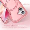 For iPhone 17 Case Compatible with MagSafe Kickstand TPU+PC Shockproof Phone Back Cover