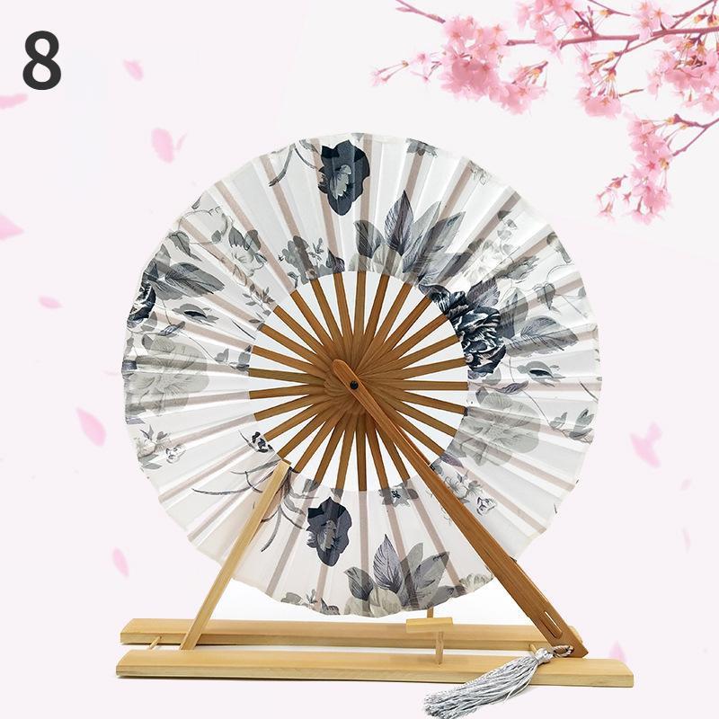 1 шт. веер-мельница женский подарочный веер японский круглый веер портативный складной веер женский складной веер