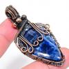 Sodalite Handmade Copper Wire Wrap Jewelry Pendant 2.48" S2n20