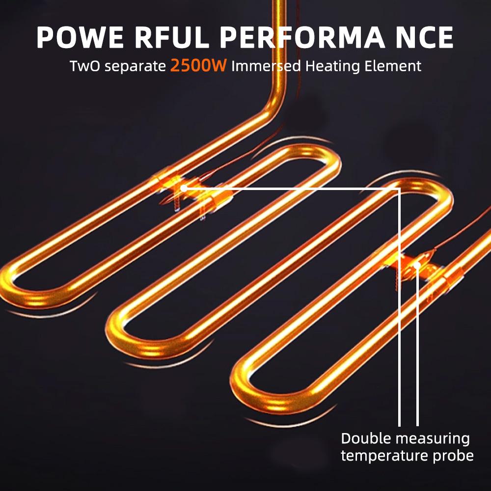 Aoresac электрическая фритюрница с двумя баками и 2 корзинами емкостью 6 л * 2 электрическая настольная фритюрница