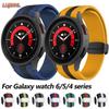 Silikon Samsung Galaxy Watch 6/5/4 40mm 44mm 45mm uchun magnit qisqichli tasma Galaxy Watch 6/4 Classic 46mm 43mm 47mm uchun soat tasmasi