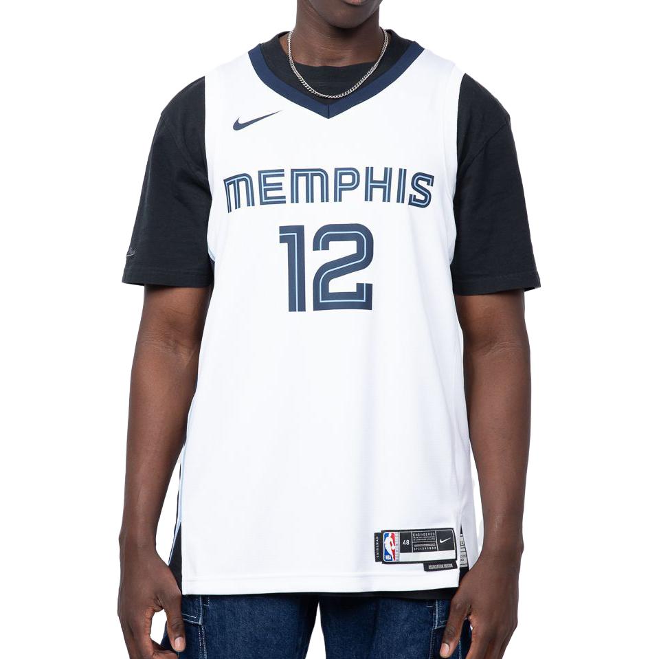 Nike Баскетбольная форма NBA Memphis Grizzlies Ja Morant, версия Association, Dri-FIT, Swingman, DN2082-100