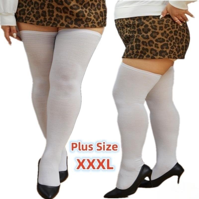 Woman Thigh High Socks Extra Large Size Knee High Stocking Over Knee Socks Plus Big Size Socks