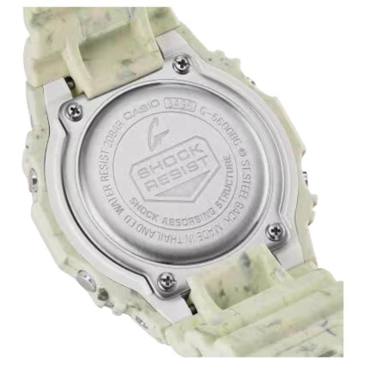 Casio 5600 200м Водонепроницаемые Солнечные Кварцевые Часы Ремешок из Смолы Мужские Часы Серый Циферблат G-5600BG-5JR
