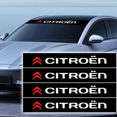 Декоративные наклейки на переднее стекло автомобиля от солнца Для C1 C2 C3 C4 C5X E-C4 C-Crosser C4 Cactus Berlingo Elysee C-ZERO