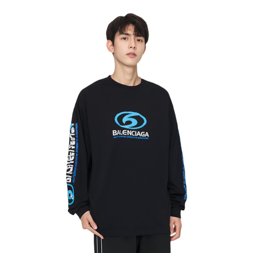 Balenciaga Logo Printed Crewneck Sweatshirt 739027TPVU61165