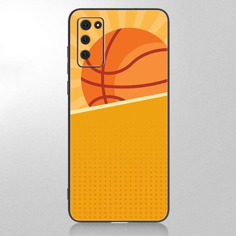 Чехол для телефона с баскетбольной корзиной для Samsung Galaxy A12 A02S A22 A32 A52 A72 A71 A51 A41 A31 A21 A11 A50 A70 A10S A20S, черный чехол