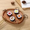 Vegetable Simulation Food Key Chain Car Keychains PVC Keychain Creative Sushi Pendant  Student