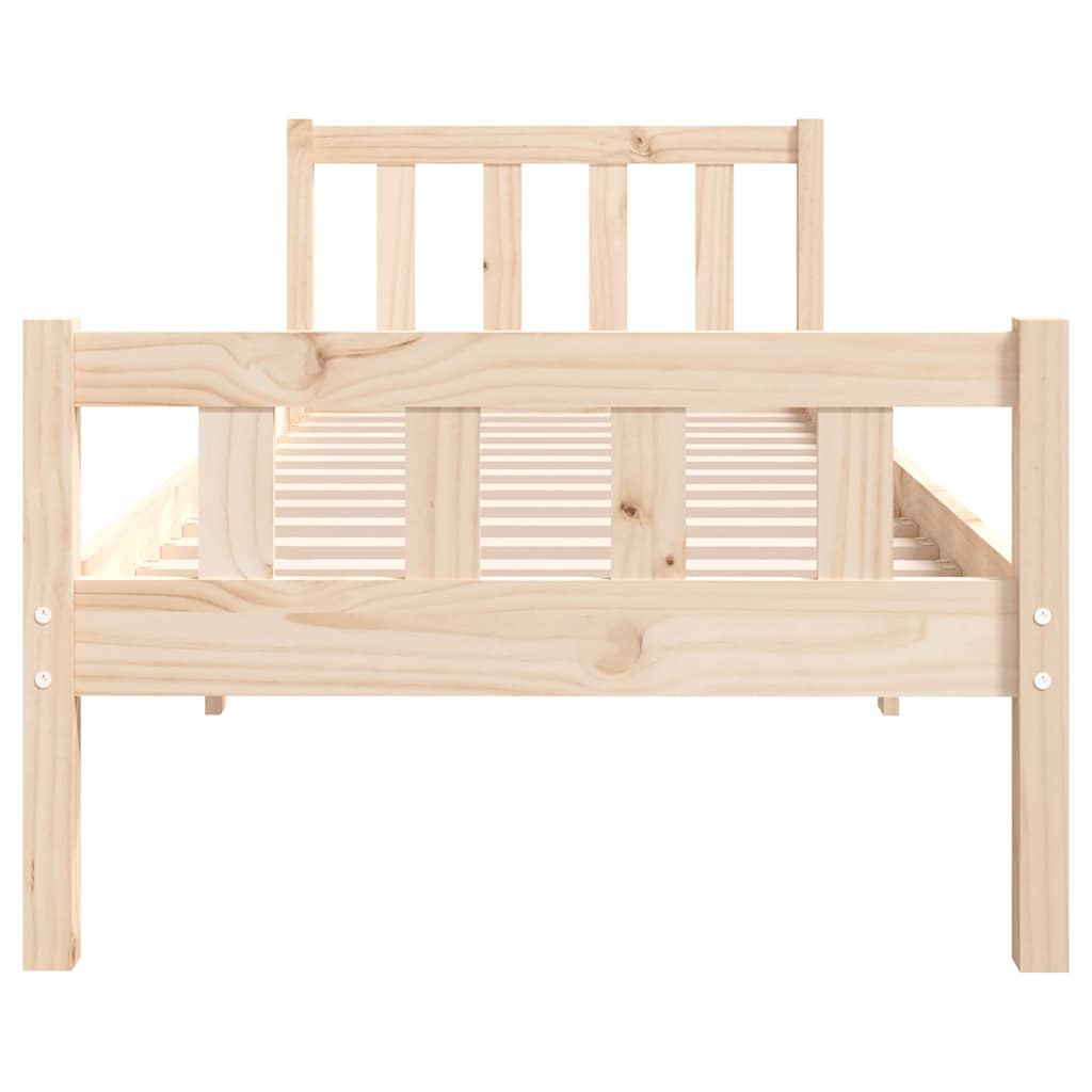 Solid Wood Bed Frame without Mattress