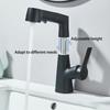 Смеситель для ванной выдвижной поворотный с выходом горячей и холодной воды, смеситель для раковины, три режима подачи воды, смеситель для раковины в ванной