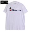 Moncler 2018 White MAGLIA T-SHIRT Short Sleeve T-Shirt with Logo Patch Tops L whiteUsed