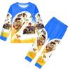 Kids Boys Girls Anime Cartoon Bad Guys Printed Casual Long Sleeves T-Shirt Pants Trousers Clothes Set