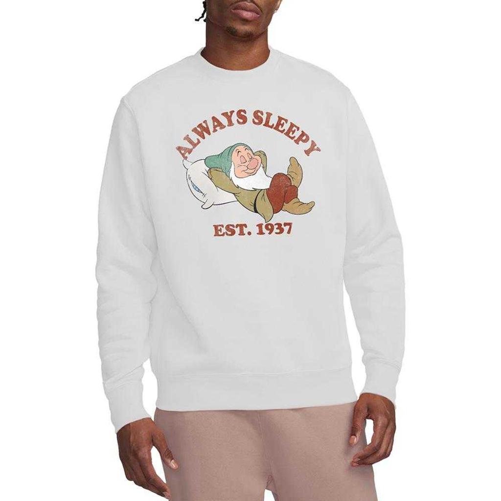 Snow White And The Seven Dwarfs Mens Always Sleepy 1937 Sleepy Sweatshirt