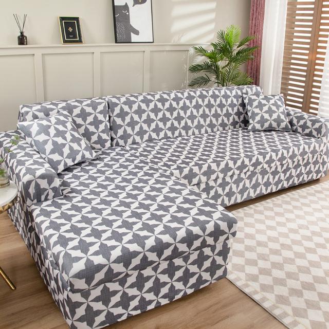 Sectional Sofa Covers Stretch Couch Slipcovers For L Shape Sectional Couch Chaise Sofa Furniture Protector Covers