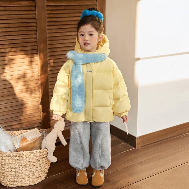Зимняя пуховая куртка LUSON Okids для девочек с капюшоном