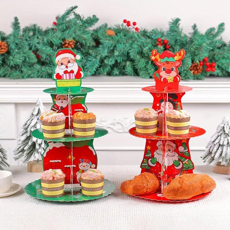 Многоярусная подставка для торта в виде привидения на Хэллоуин, Рождественская подставка для кексов, Стойка для торта и десертов