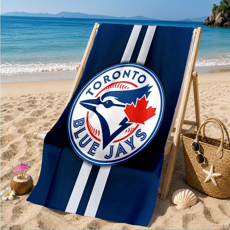 Blue Jays Logo Beach Towel, Microfiber Beach Towel, Perfect For Pool, Beach, Travel, Home Decor Beach Party Fan gifts