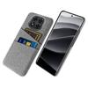 Чехол для Xiaomi Redmi Note 14 Pro 5G/Poco X7 5G, тканевый + жесткий ПК, с двойными слотами для карт