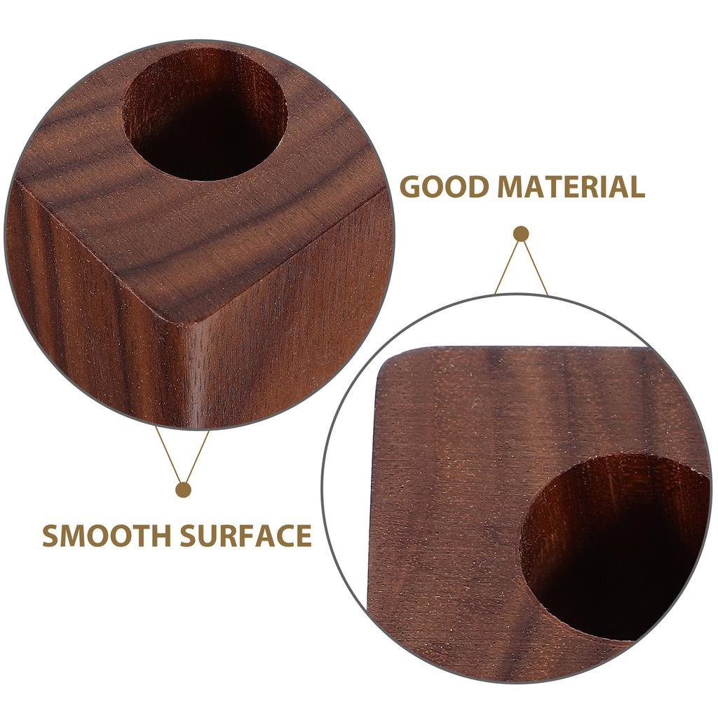 Одиночный держатель для ручек, деревянная подставка для ручек, настольный держатель для ручек, основание для домашнего офиса, настольный держатель для ручек, держатель для ручек из цельного дерева