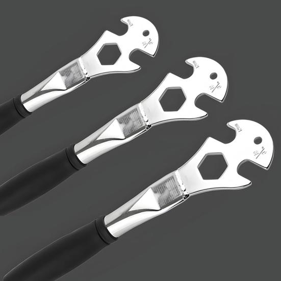 Ключ для педалей велосипеда с противоскользящей ручкой, прочная углеродистая сталь 15/24 мм, инструмент для снятия педалей горного велосипеда, шоссейного велосипеда, инструмента для ремонта скутера