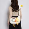 Tote Bag Canvas Bag Bag Female Personality Creative Duck Single New Funny Cute Ugly Duck Student Crossbody Shoulder Bag