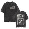 Y2k Hip Hop Streetwear Short Sleeve Tee Retro Arctic Monkeys Rock Album Graphic Vintage Oversized Shirt For Men