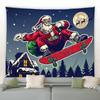 Home Christmas Tapestry Santa Claus Snowman Christmas Tree Holidays Living Room Bedroom Dormitory Room Tapestry
