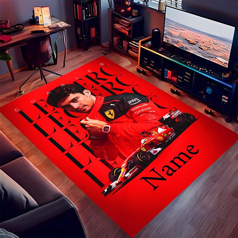 Custom personalization Charles Leclerc Print Area Rug - Soft, Washable Non-Slip Indoor Mat,Living Room,Home&Office Decorative Rug