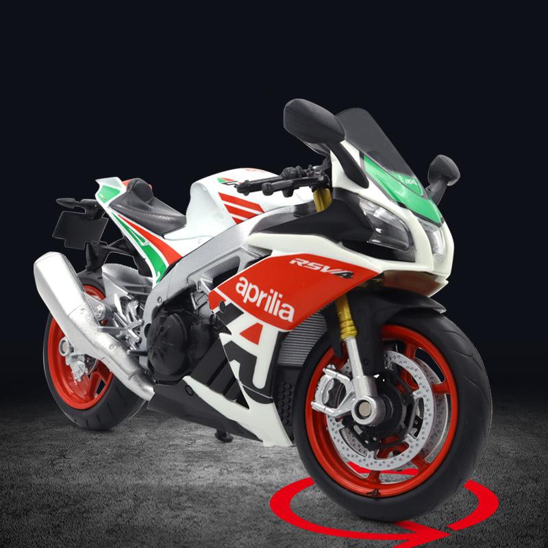 1/12 сплава, литья под давлением Aprilia RSV4 RR1000, модель игрушечного автомобиля для мотоцикла, автобайк, амортизатор, внедорожный автоцикл, игрушки, подарочная коллекция
