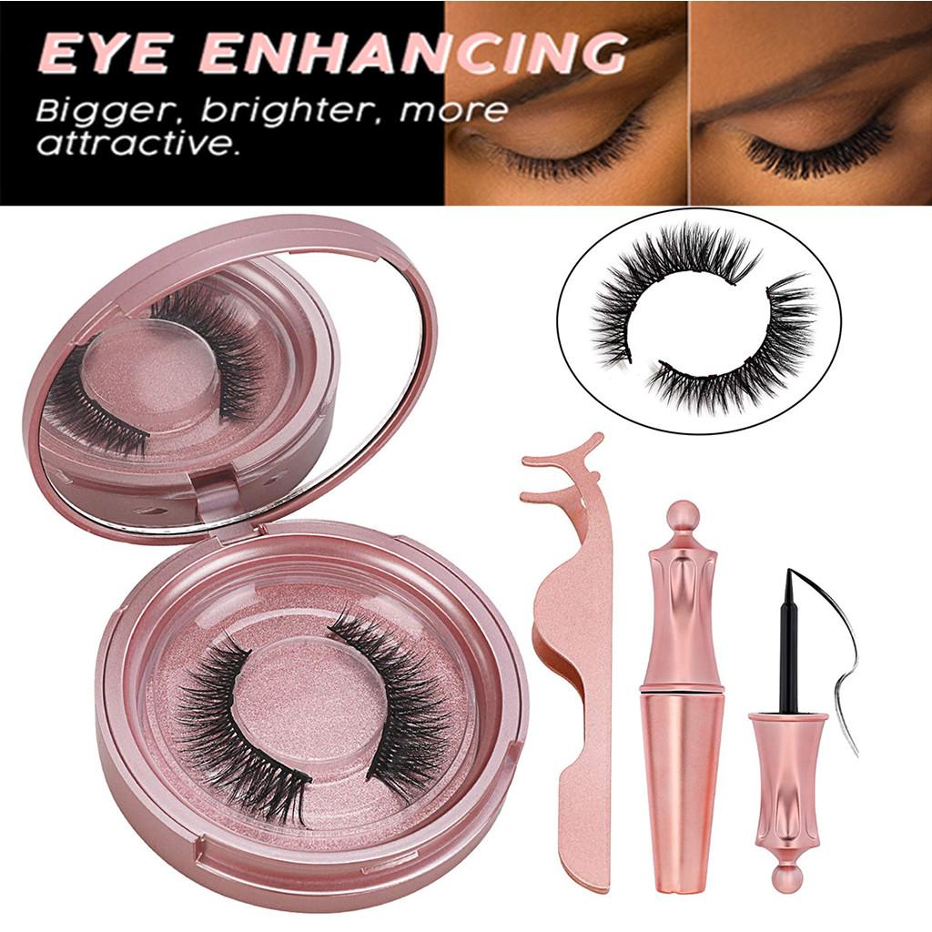 Набор магнитной подводки для глаз 3D Магнитные ресницы без клея Многоразовые накладные ресницы 5 мл
