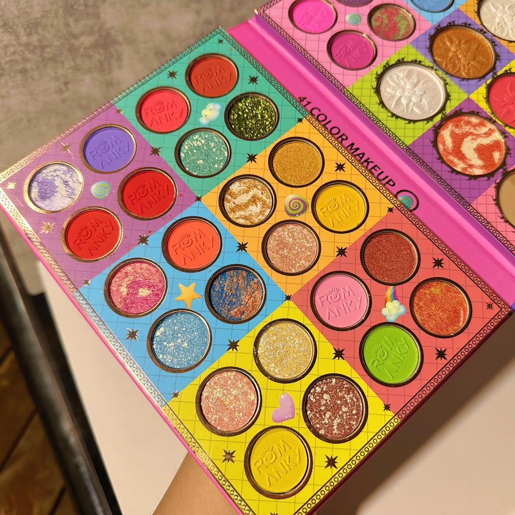 Палитра теней «три в одном», 41 цвет, многофункциональная палитра теней для сценических выступлений