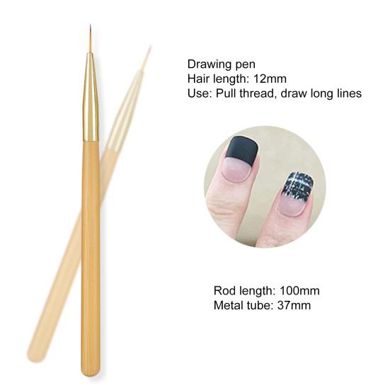 Прочная кисть для дизайна ногтей с мягкой щетиной и гибким наконечником «сделай сам»