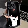 Чехол для телефона iPhone 17 Air 16E 15 16 Pro Max Бультерьер Собака Милые Щенки Чехол 14 Plus 13 12 Mini Мягкий Силиконовый Fundas