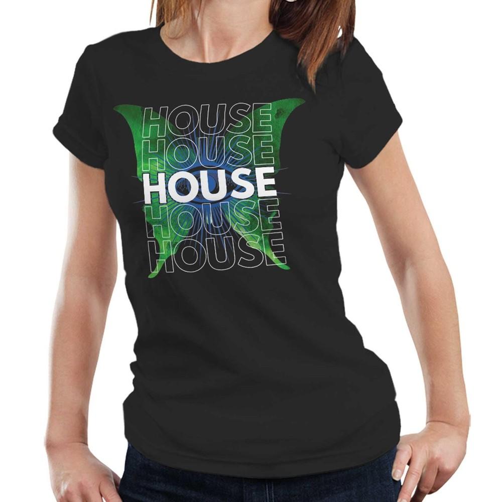 House Music Butterfly Tshirt Semi Fitted Ladies Graphic Rave Festival DJ Tee
