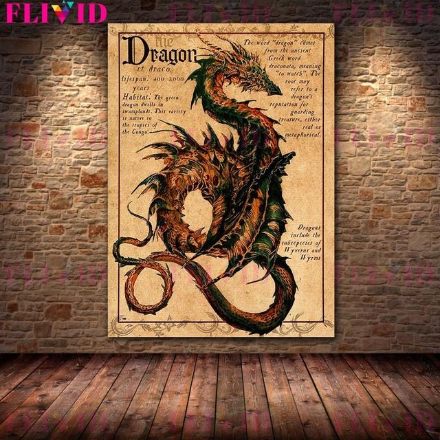 Глубоководная сигнализация и записки русалки Ретро настенная живопись на холсте Половина человека Ипподром и лесной эльф полевой плакат с заметками