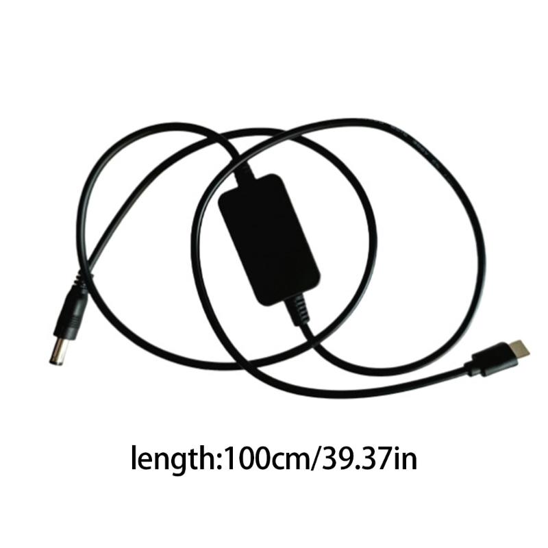 USB C 5V to 24V Step Up Power Cable USB C to 5.5x2.1mm 24V Adapter Converter Power Cord For Electronic Camera