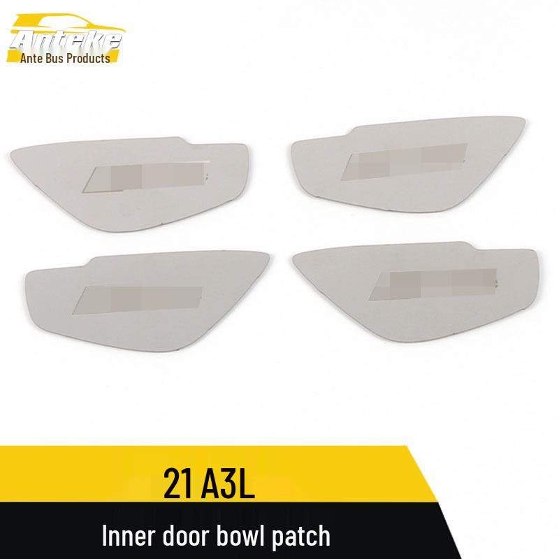 A3L Interior Door Bowl Patches: Stainless Steel Scratch-Resistant Car Handle Accessories