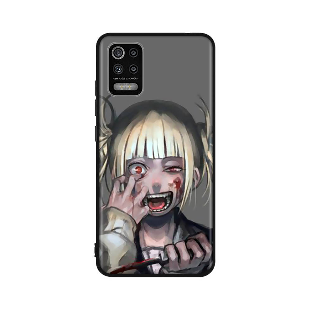 Чехол DT3 Hero Academia Toga для iPhone 16, 15 Plus, 14, 13, 12, 11 Pro, 8, 7, 6S, 6 SE, 5S, X, XR, XS Max, Realme C30, C33, C31, 9I, Huawei P30, черный, мягкий чехол