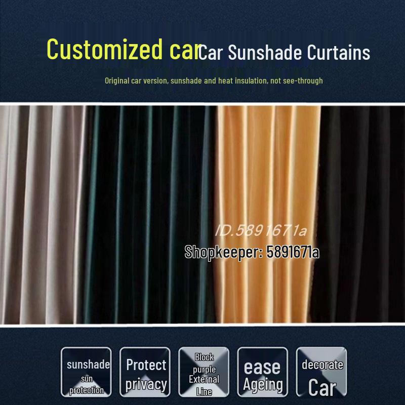 Sunshade Curtains and Tracks for Jinbei, Haishi, Jinlong, Kaige, and Foton G7 Vans