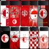 Чехол Sk Slavia Praha Czech Republic для Samsung Galaxy Z Flip 3 Flip 5 4 5G черный жесткий чехол для мобильного телефона Samsung Z Flip 5 5G Luxu