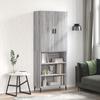 VidaXL Highboard Sonoma Grey 69.5x34x180 Cm Engineered Wood 3196089